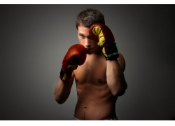 外国男性拳击运动员高清图片