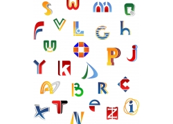 英文字母logo组合设计