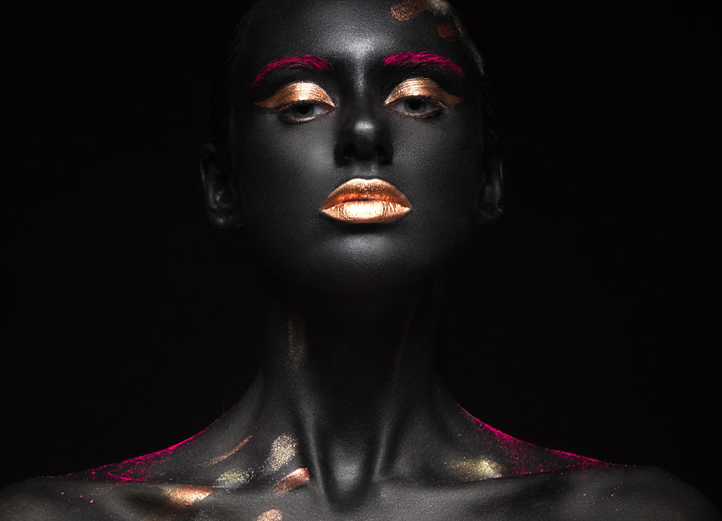 黑色彩妆美女写真 图片素材下载-女性女人-人物图库-图片素材 - 集图网 www.jituwang.com